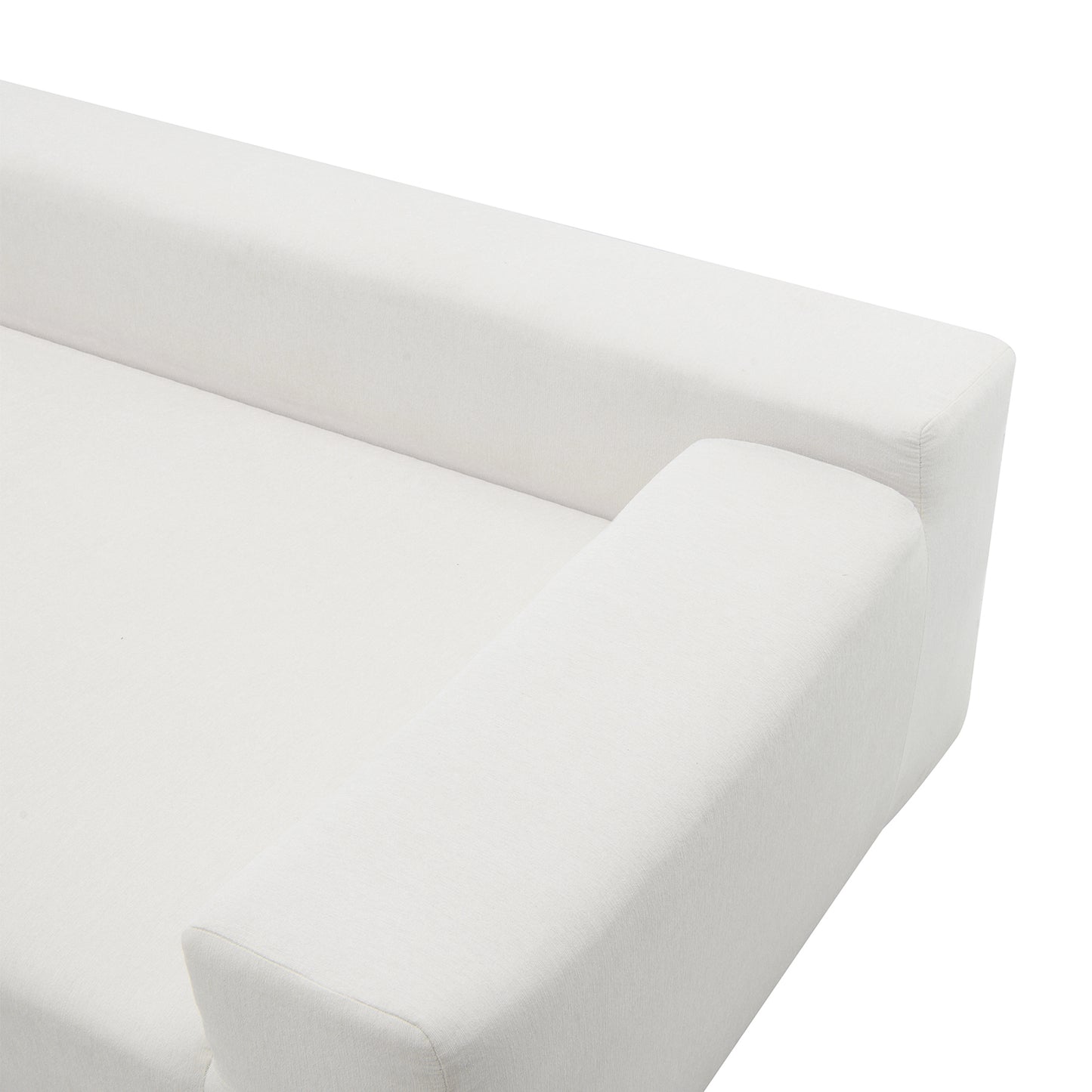 Modularni kutni set za dnevni boravak 277 x 173 cm – moderna minimalistička bijela sofa